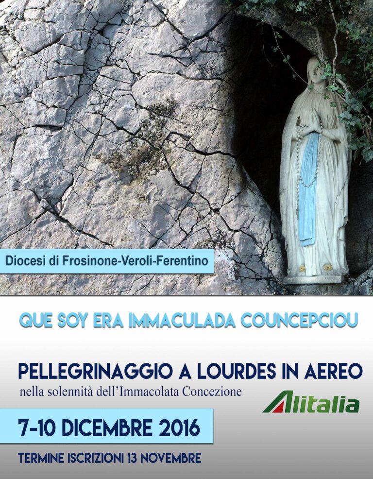 Pellegrinaggio Lourdes Dicembre 2016